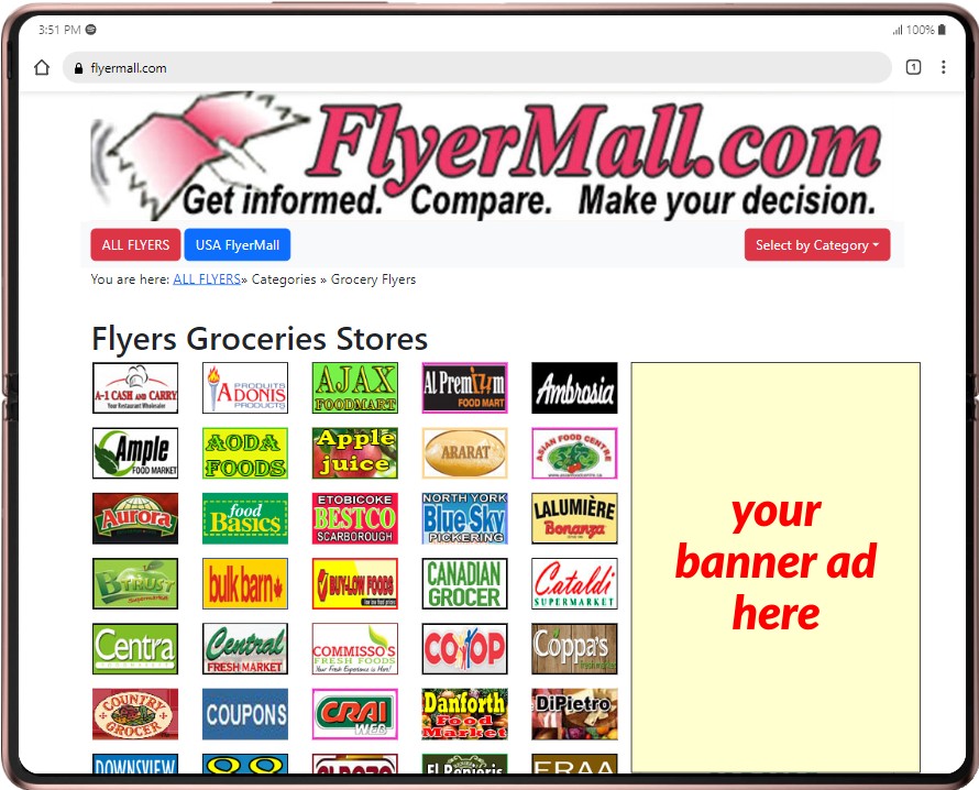 ads placement on flyermall.com