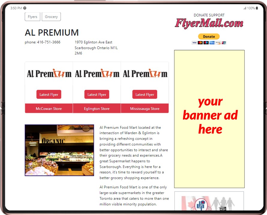 ads placement on flyermall.com