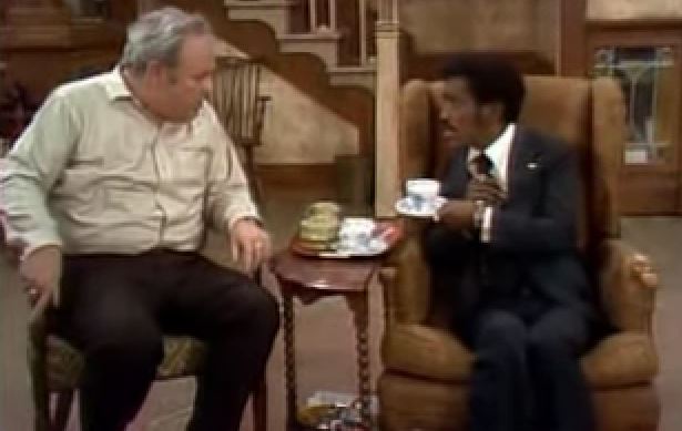 All in the Family broke ground in television history with its depiction of issues previously considered unsuitable for U.S. network television comedy.  We have provided YouTube links to some of the controversial moments in this series.  Archie Bunker Meets Sammy Davis.  In this clip Archie asks Edith to open up a new pack of Twinkies, which Mike refers to as WASP soul food.  Posted in FlyerMall.com by Spyros Peter Goudas.