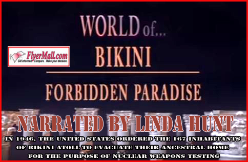 In 1946, the United States ordered the 167 inhabitants of Bikini Atoll (a coral reef in the Marshall Islands of Micronesia) to evacuate their ancestral home for the purpose of nuclear weapons testing.   Through fascinating underwater photography, rare historic footage, and the eyes of the survivors, you will experience the beauty and tragedy of Bikini: Forbidden Paradise.