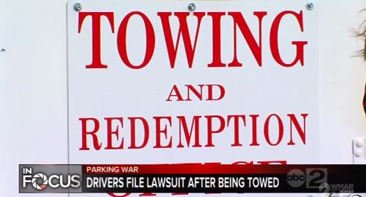 Drivers file lawsuit against towing company