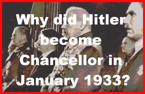 How did Hitler become chancellor in 1933
