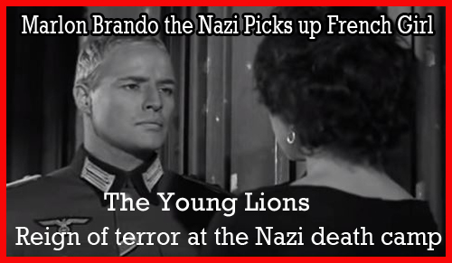 Marlon Brando the Nazi Picks up French Girl
