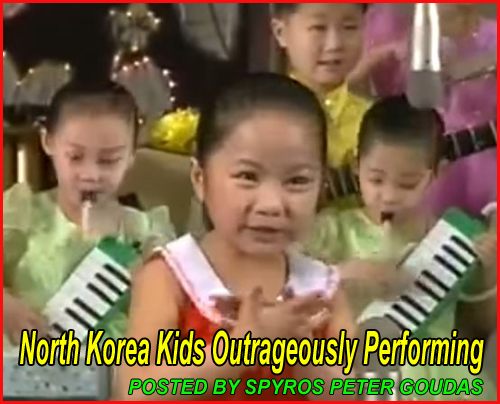 North Korea Kids Outrageously Performing POST IN FLYERMALL by SPYROS PETER GOUDAS