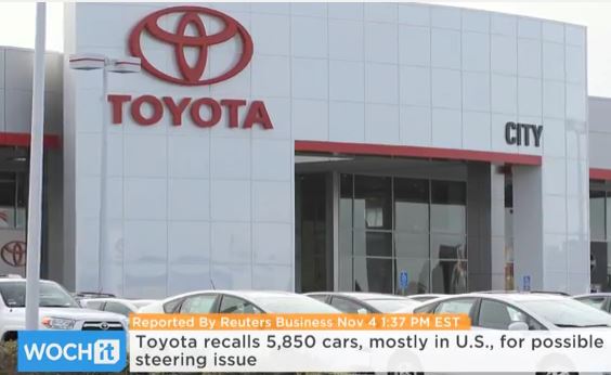 Toyota Recalls 5,850 Cars, Mostly in U.S., for Possible Steering Issue Flyermall