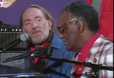 BY SPYROS PETER GOUDAS IN FLYERMALL.COM  WILLY NELSON AND RAY CHARLES