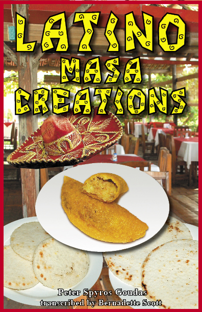 LATINO MASA CREATION BOOK Under normal circumstances all the Latinos will probably beat the “miedra” out of Mr. Goudas for writing a book like this.  However, the comedy within the book is hilarious and the comment that he made saying that he loves playing Mexican music on his harmonica, and by creating the finest base ingredient known as Masa, for Tamales, Arepas, Tortillas and Arepas makes him a hero to all the Latin American countries.  By the way miedra means sh*#(it) in Spanish.