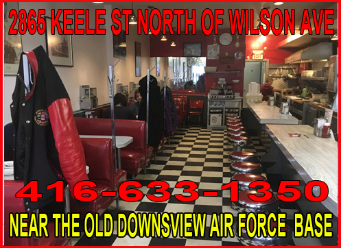 THE DOWNSVIEW RESTUARANT has been a fixture in the NorthYork neighbourhood of Keele Street north of  Wilson Avenue (Keelsgate/Calvington and was built shortly after the Canadian Air Force Base at Downsview.