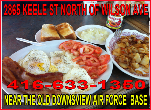THE DOWNSVIEW RESTUARANT has been a fixture in the NorthYork neighbourhood of Keele Street north of  Wilson Avenue (Keelsgate/Calvington and was built shortly after the Canadian Air Force Base at Downsview.