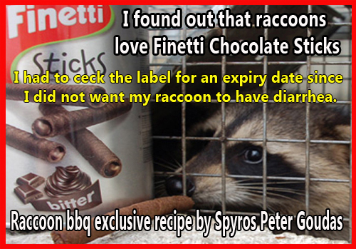 Haw to fine the expire date on finetti sticks if you don't want the Raccoon to have diarrhea We suggest that you take a quick bathroom break before you read this hilarious comedy.  You will be laughing so much, you may have an accident.