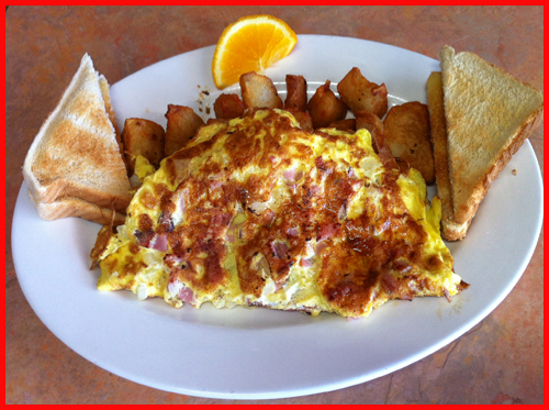 HANGAR GRILL DELI  Come in and enjoy a great, traditional, classic breakfast:  Eggs, Toast, Sausage, Bacon, Ham, Home Fries, Omelettes, Grilled Cheese, BLT (Bacon Lettuce Tomato), Western Sandwiches, Pealmeal Bacon on a Kaiser with Cheddar.