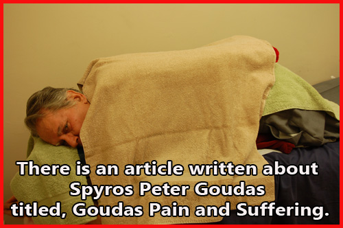 Mr Goudas SPYROS PETER GOUDAS  Pain & Suffering